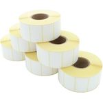 ARTDEV Etikettenrolle - Thermodirekt, 40 x 25mm, D100mm, Kern 40mm, 1650 Etiketten/Rolle, ablösbar (EDA 040-025 K40 D100)
