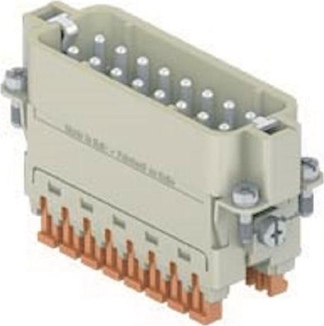 ILME Stifteinsatz Gr.66.16 CSAHM 16 16P+PE Silber SQUICH 16A 250V 1 (CSAHM16)