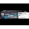 HP 981Y - Besonders hohe Ergiebigkeit - Cyan - Original - PageWide - Tintenpatrone - für PageWide Enterprise Color 556dn, 556xh (L0R13A)