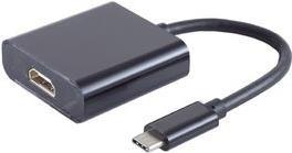 S-CONN shiverpeaks ®-BASIC-S--Adapter, USB 3.1 Type-C Stecker auf HDMI Buchse, 4K60Hz, 0,1m (BS14-05