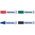 FRANKEN JumboMarker, Strichstärke: 4-12 mm, grün Keilspitze, Whiteboard-Marker, nachfüllbar, trocken - 1 Stück (Z1910 02)