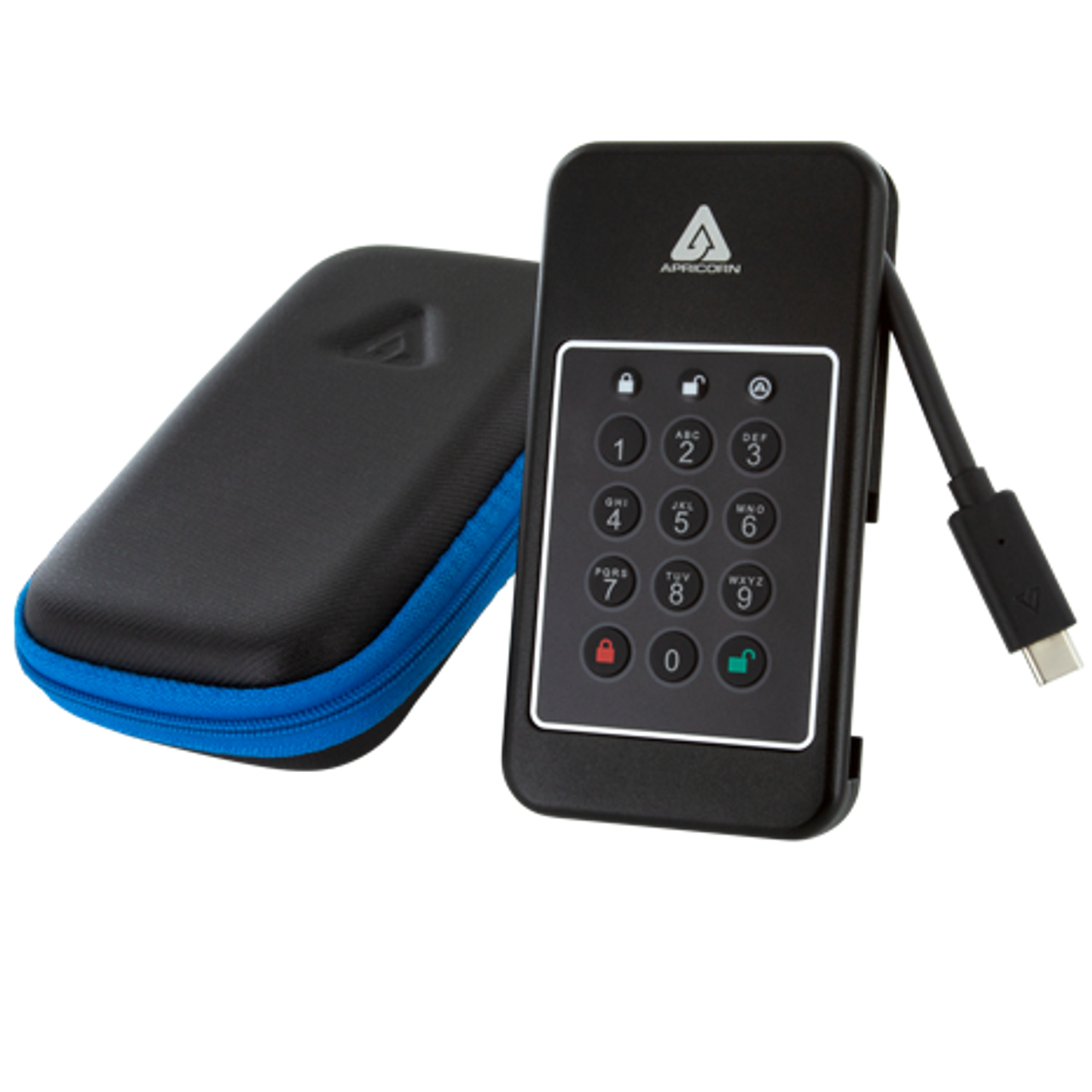 Apricorn Aegis NVX Externe SSD 2 TB NVMe USB 3.2 Gen 2 USB-C Schwarz