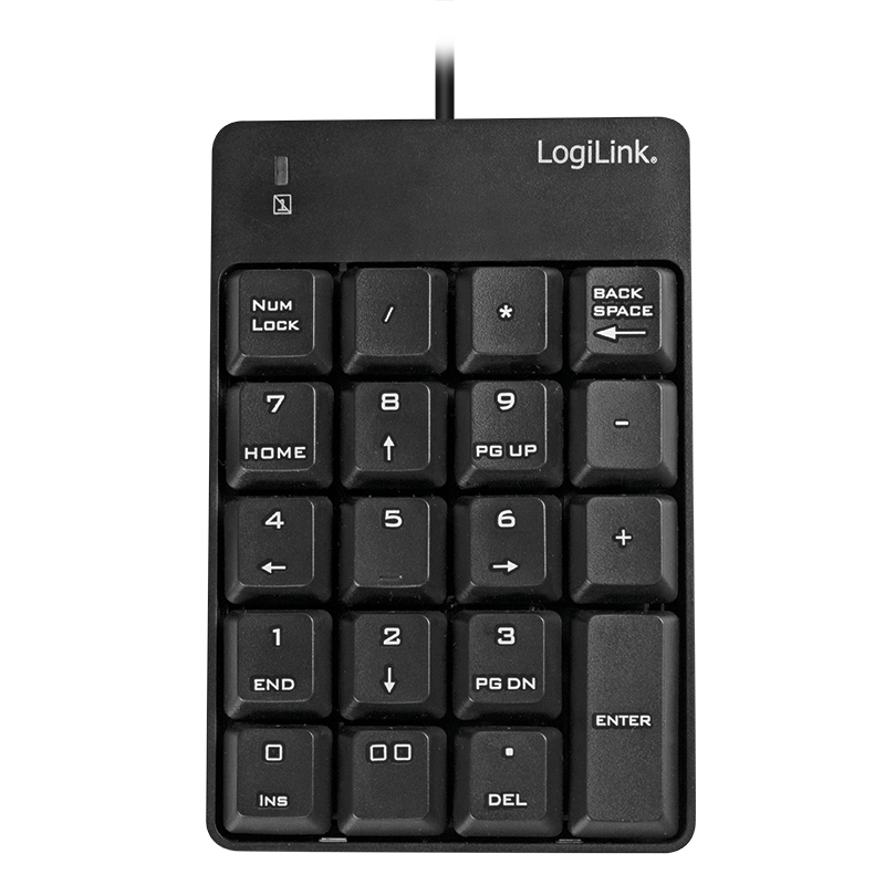 LogiLink Numeric Keypad USB-A Kabelgebunden Schwarz