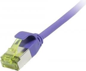 Patchkabel RJ45, CAT6A 500Mhz, 5m, lila, U/FTP, slimline rund d=3,8mm, TPE/LSZH(Superflex), AWG32, mitCat.7 Rohkabel, Synergy 21 (S217397V3)