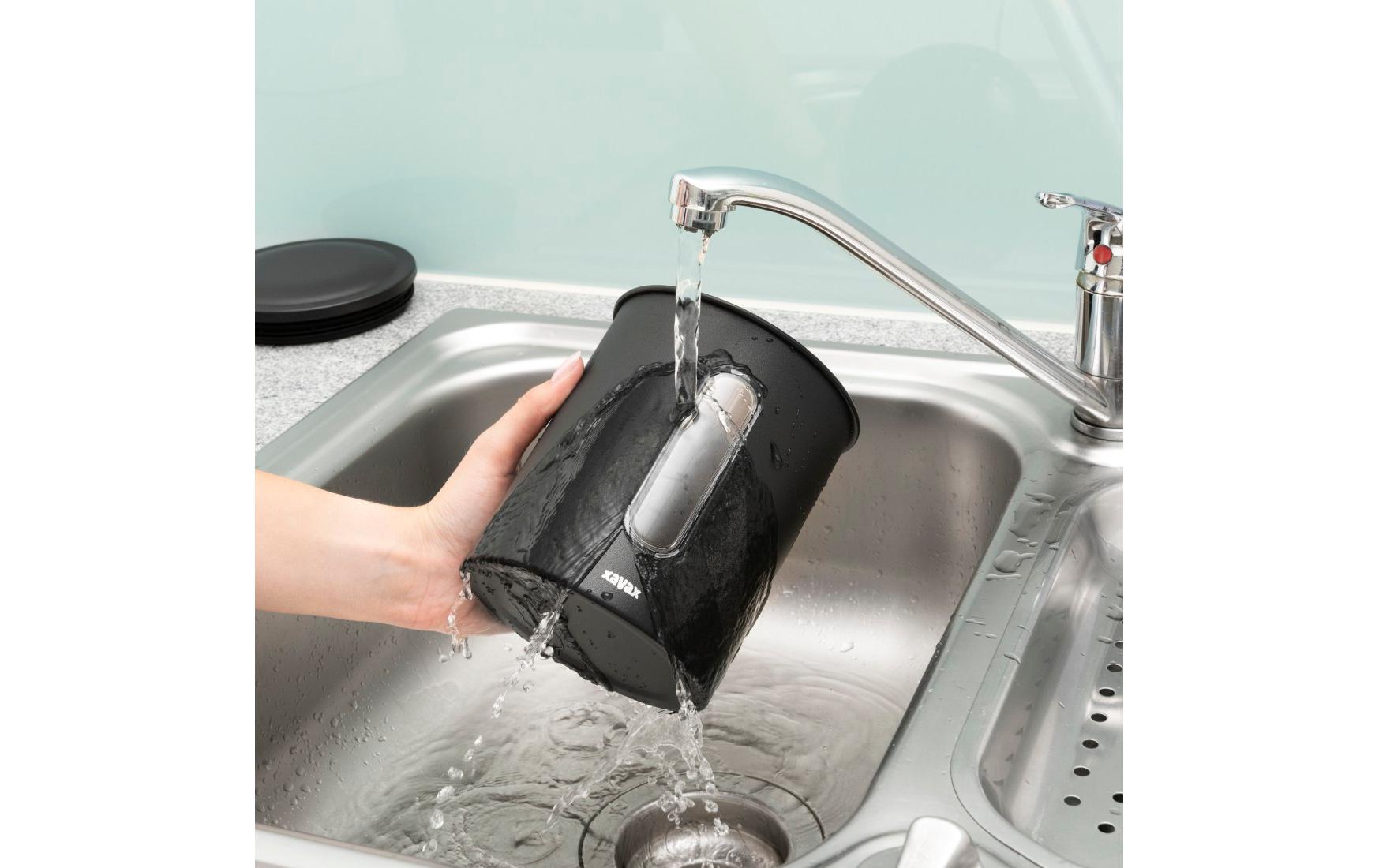 Xavax 00111275 Kaffeedose Stahl Rund 0,7 l Schwarz