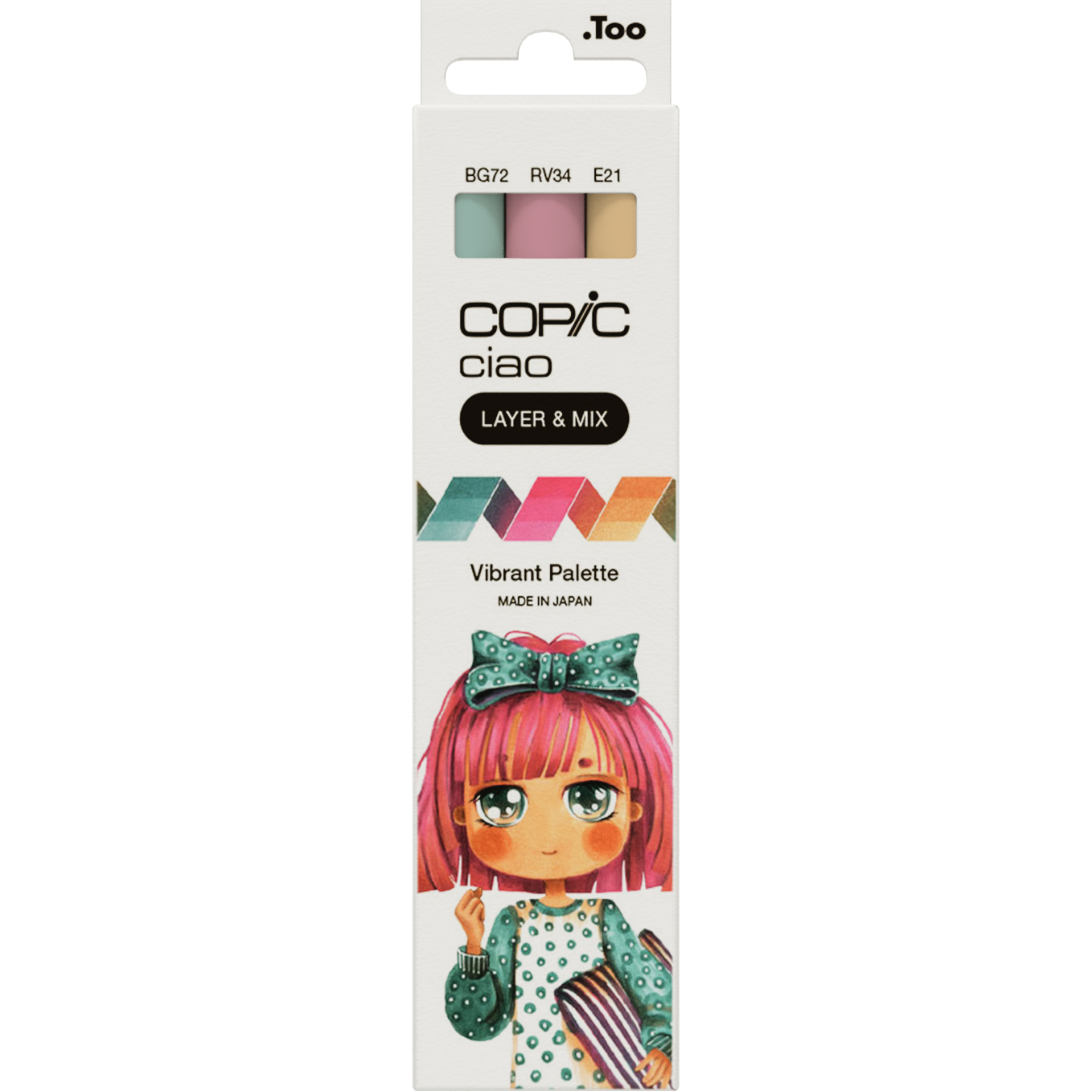 COPIC Ciao Vibrant Palette Layoutmarker-Set 3 Stück 1,0 + 6,0 mm Mehrfarbig