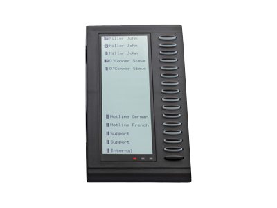 Mitel M535 Funktionstasten-Erweiterungsmodul 15 Tasten Schwarz