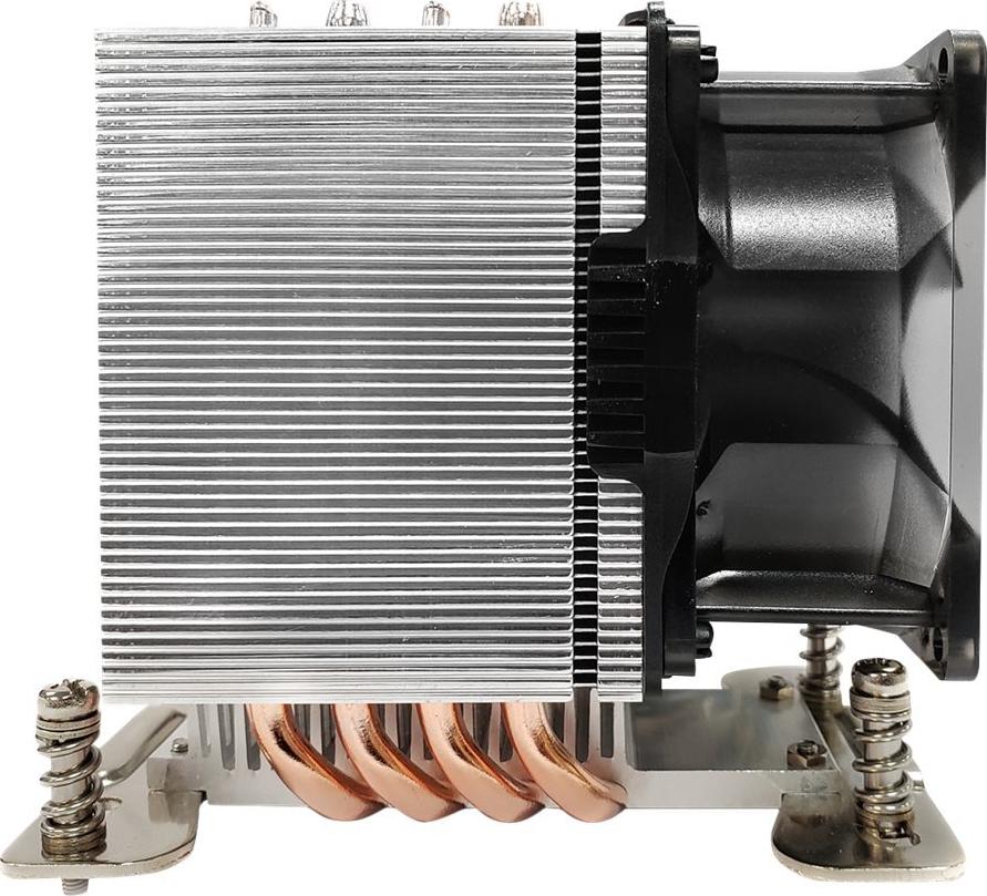 Inter-Tech A-35 Prozessor-Luftkühler 80 mm Aluminium Schwarz Silber