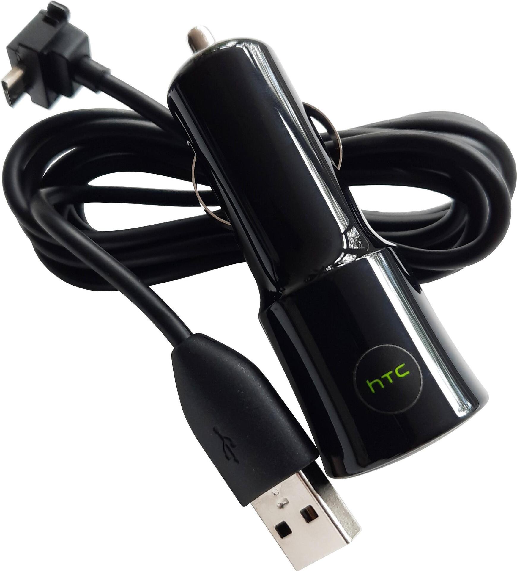 HTC CC-C120 1A KFZ Ladegerät + DC-M410 Micro-USB Kabel in weiss Bulk (CC-C120)