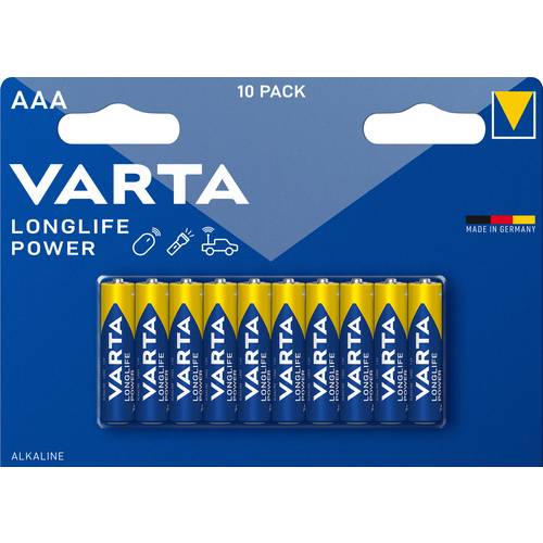 Varta Longlife Power Micro AAA, 10er-Pack Alkalisch (4903121461)