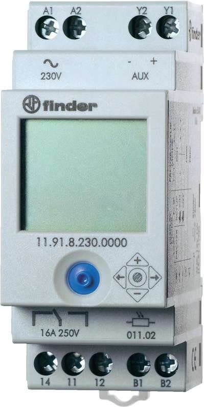 Finder Dämmerungsschalter für 35 mm DIN-Schiene, Serie 11.91.8.230 11.91.8.230.0000 2 (11.91.8.230.0000)