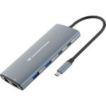 Conceptronic DONN06G 10-in-1 USB-C Dockingstation HDMI 4K 100W PD GbE (DONN06G)