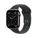 Apple Watch Series 11 GPS + Cellular 46mm Slate Titanium Case with Black Sport Band - M/L (MFD24ZR/A)