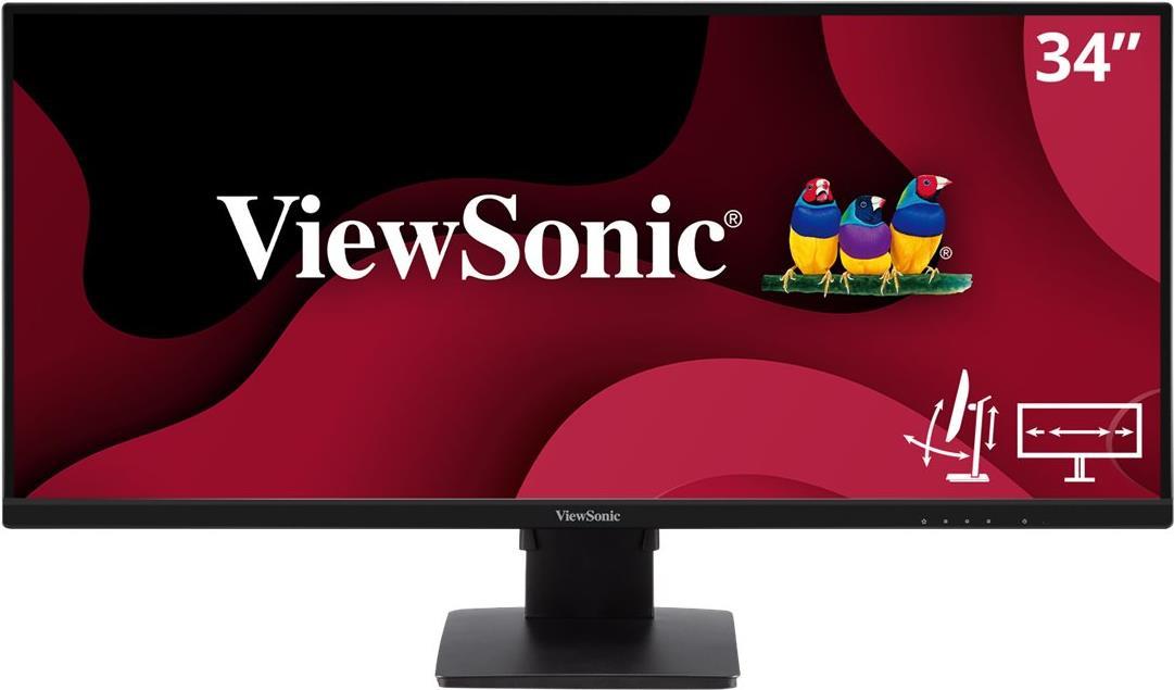 Viewsonic VA3456-mhdj 86,4 cm (34" ) 3440 x 1440 Pixel UltraWide Quad HD LED Schwarz [Energieklasse F] (VA3456-MHDJ)