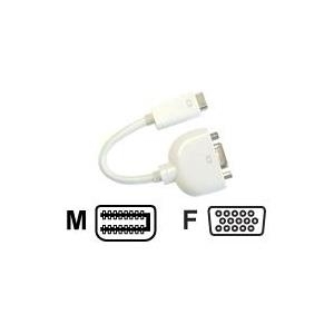 JouJye AVC 226 Mini-DVI auf VGA Kabeladapter 0,1 m Weiß
