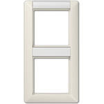 JUNG Rahmen 2-fach AS582NA AS 500 weiss mit Schriftfeld AS582NA (AS582NA)