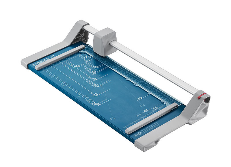 Dahle 507 Generation 3 Papierschneidemaschine 0,8 mm 8 Blätter 320 mm Blau, Silber