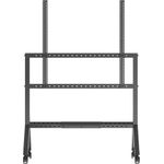 B-TECH Rollwagen 1000x900 -125kg 65-110''/Ablage/schwarz (BT8546/B)