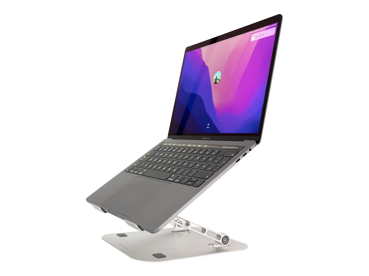 4smarts ErgoFix H22 Notebook-Ständer Aluminium faltbar höhenverstellbar Silber