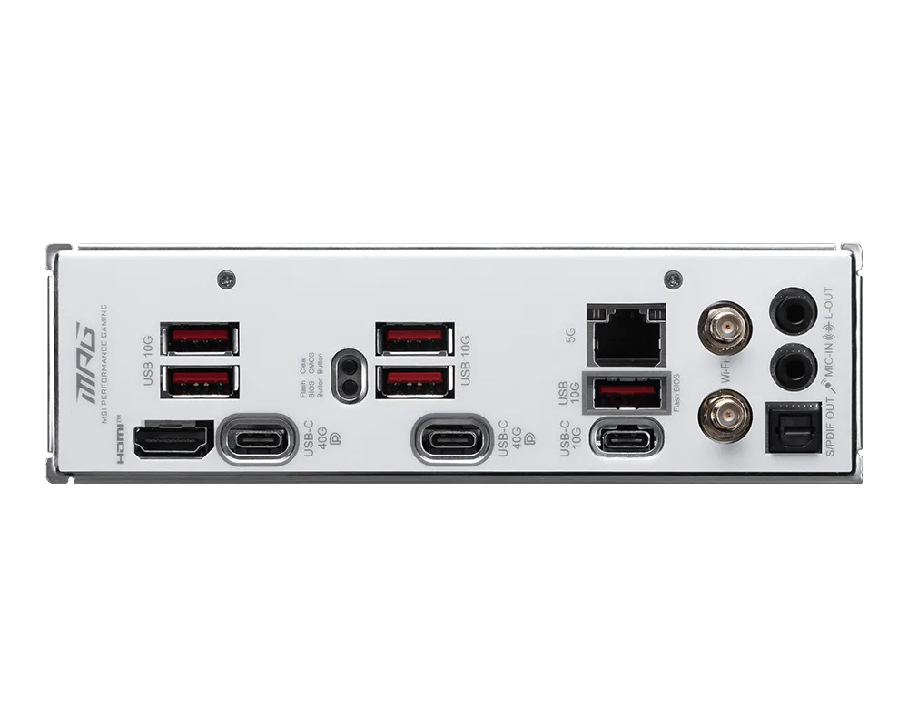 MSI MPG X870I EDGE TI EVO WIFI Mainboard Mini-ITX AMD X870 Sockel AM5 Weiß
