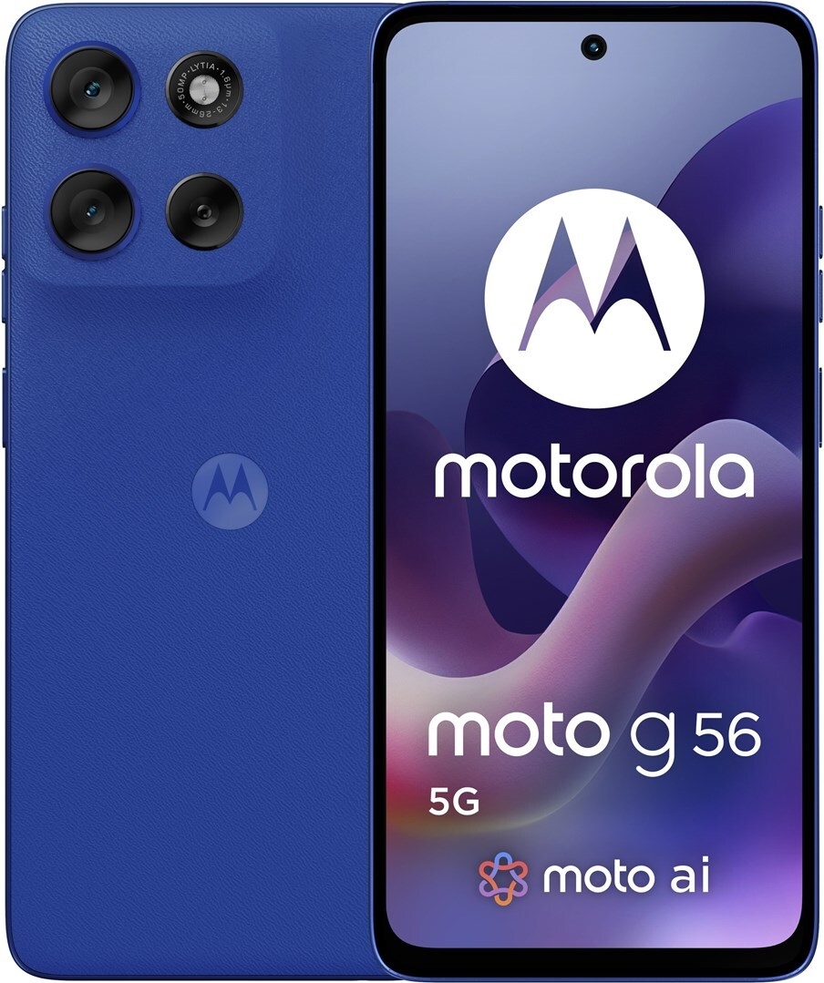 Motorola Moto G56 5G 256GB Dazzling Blue 17,07cm (6,72") LCD Display, Android 15, 50MP Dual-Kamera (PB7Y0032PL)