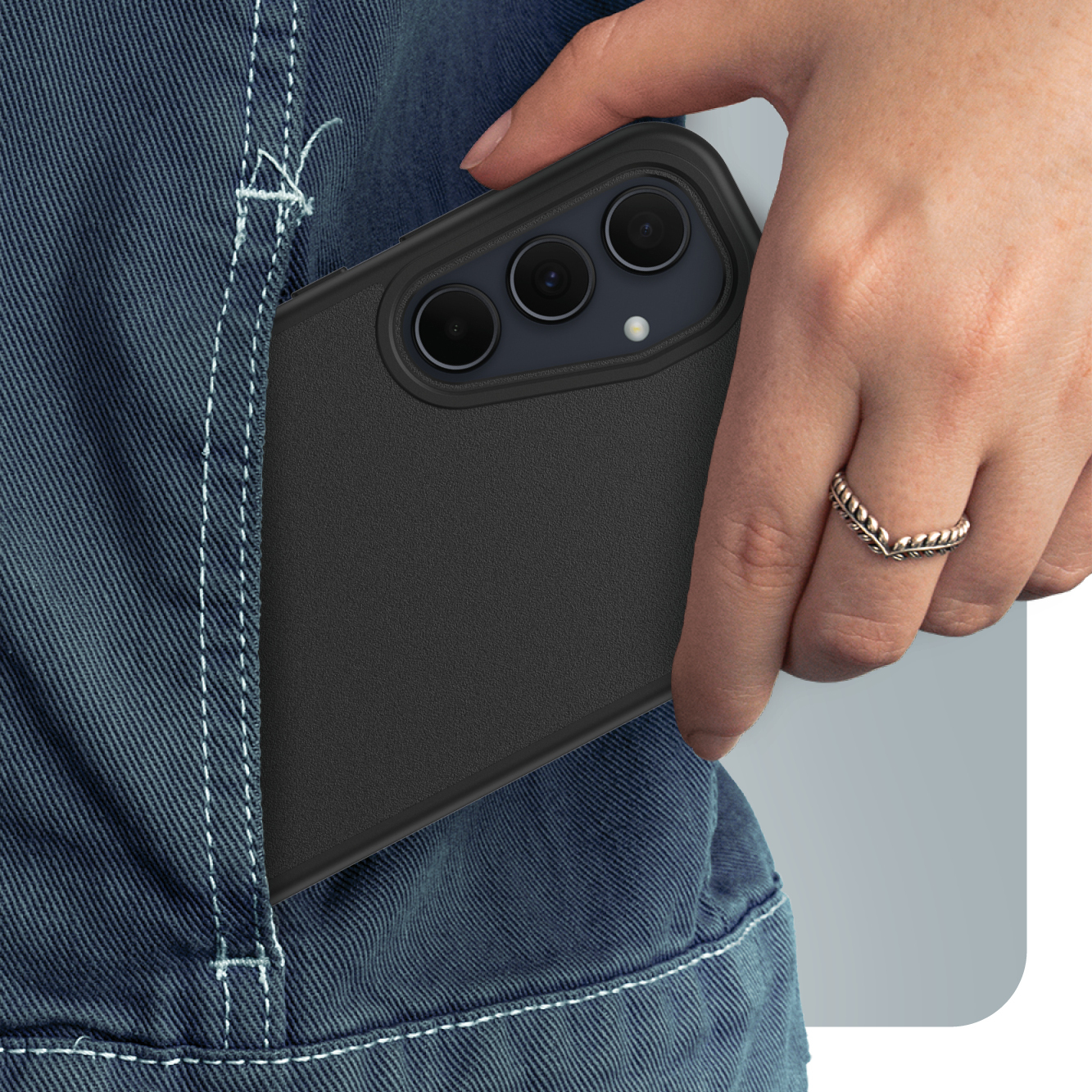 OtterBox React Series Schutzhülle für Samsung Galaxy A35 5G 6.6" Schwarz