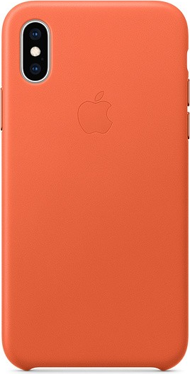 Apple iPhone XS Leather Case - Sunset (MVFQ2ZM/A)