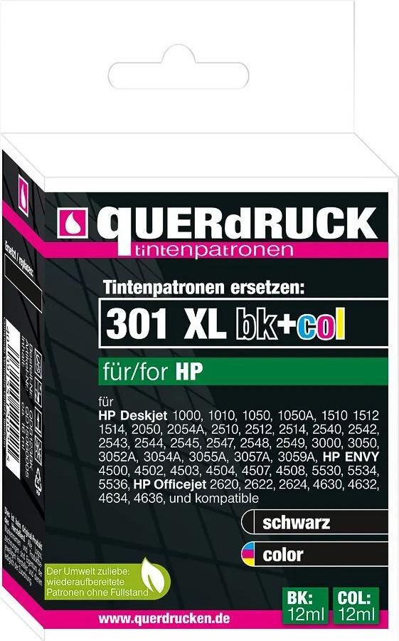 TINTE FUER HP 301XL (2) BLACK+COLOR Blister (QD150H0003)