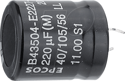 EPCOS EPCO B43504-A910 - Becher-Elko, radial, 100 µF, 400 V, 105°C, 20% (B43504-A9107-M)