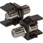 EFB-Elektronik Keystone Einbauadapter F-Verbinder, schwarz Hersteller: EFB Elektronik (EB540)