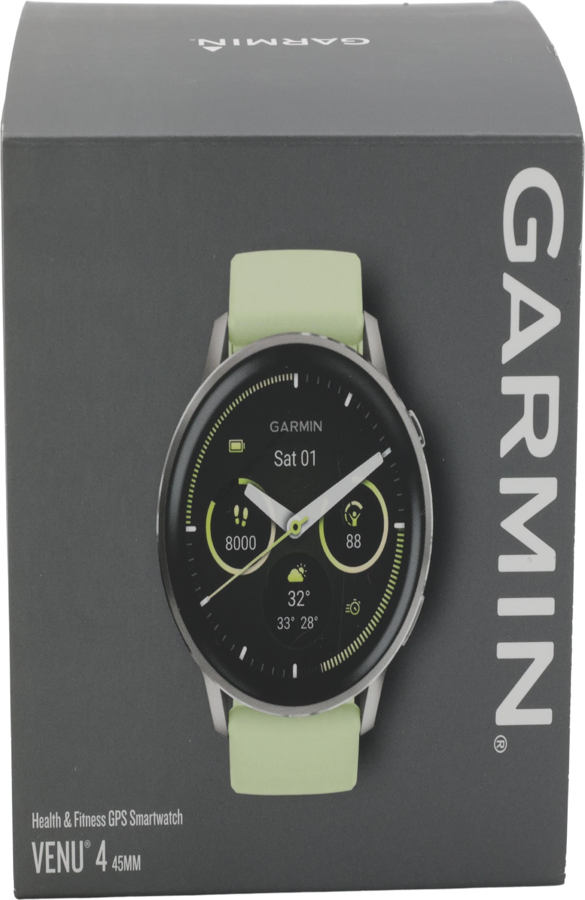 Garmin Venu 4 Smartwatch 45 mm AMOLED 1,4" 8 GB Silber