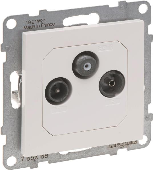 Legrand SEANO Durchgangsdose 765168 TV-R-SAT f.HD-TV in der Farbausführung 5 (765168)