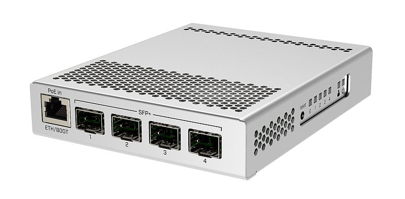 MikroTik CRS305-1G-4S+IN Managed Switch 4x SFP+ 1x RJ-45 PoE+ Weiß