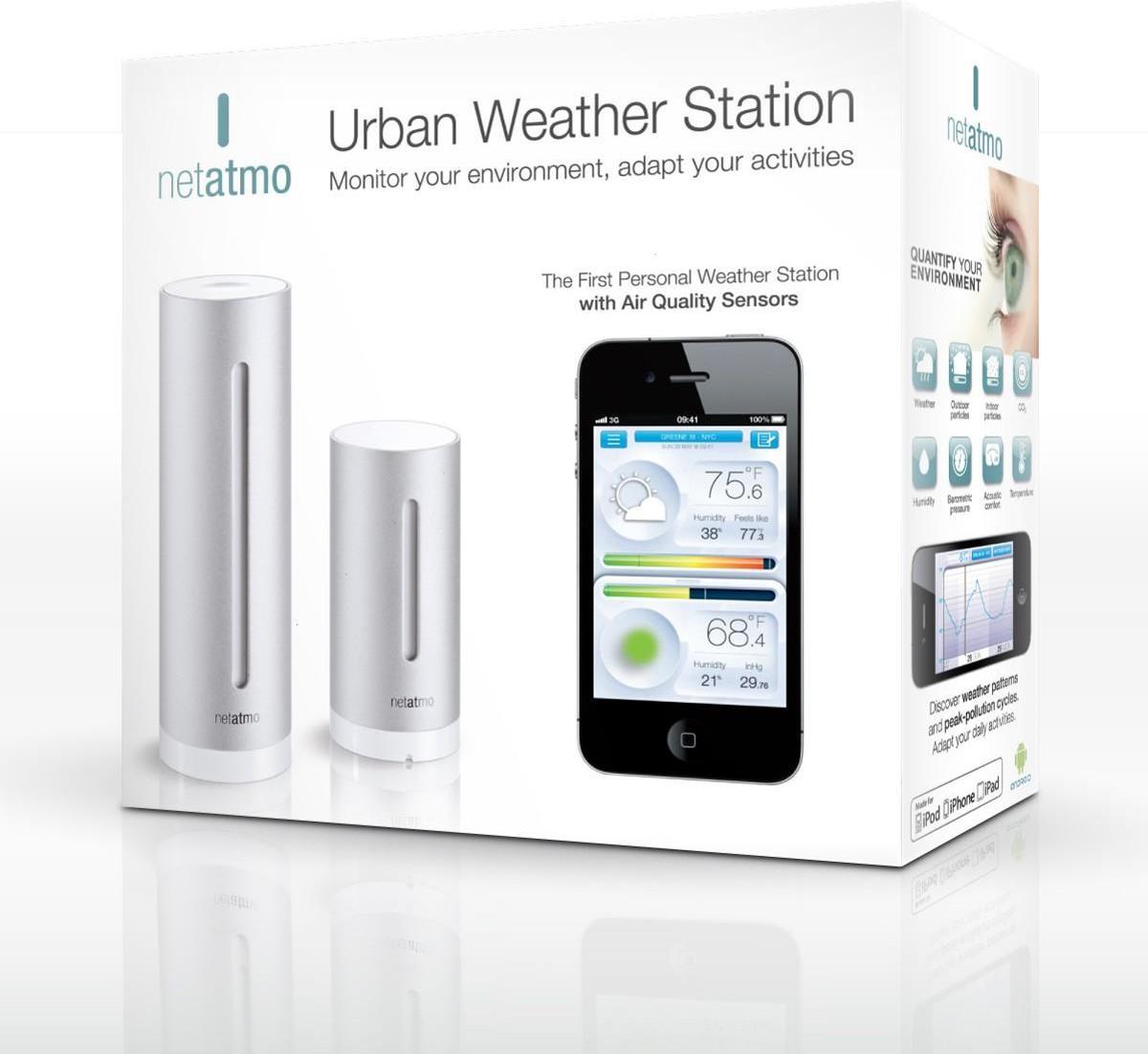Netatmo NWS01-EC Wetterstation WLAN 802.11b/g/n iOS Android Aluminium