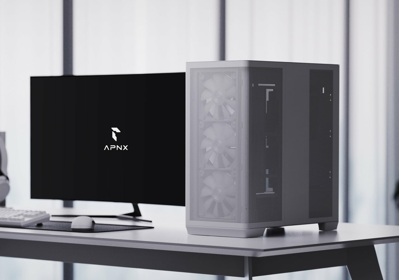 APNX C1-R-WT-V1 Midi Tower Weiß