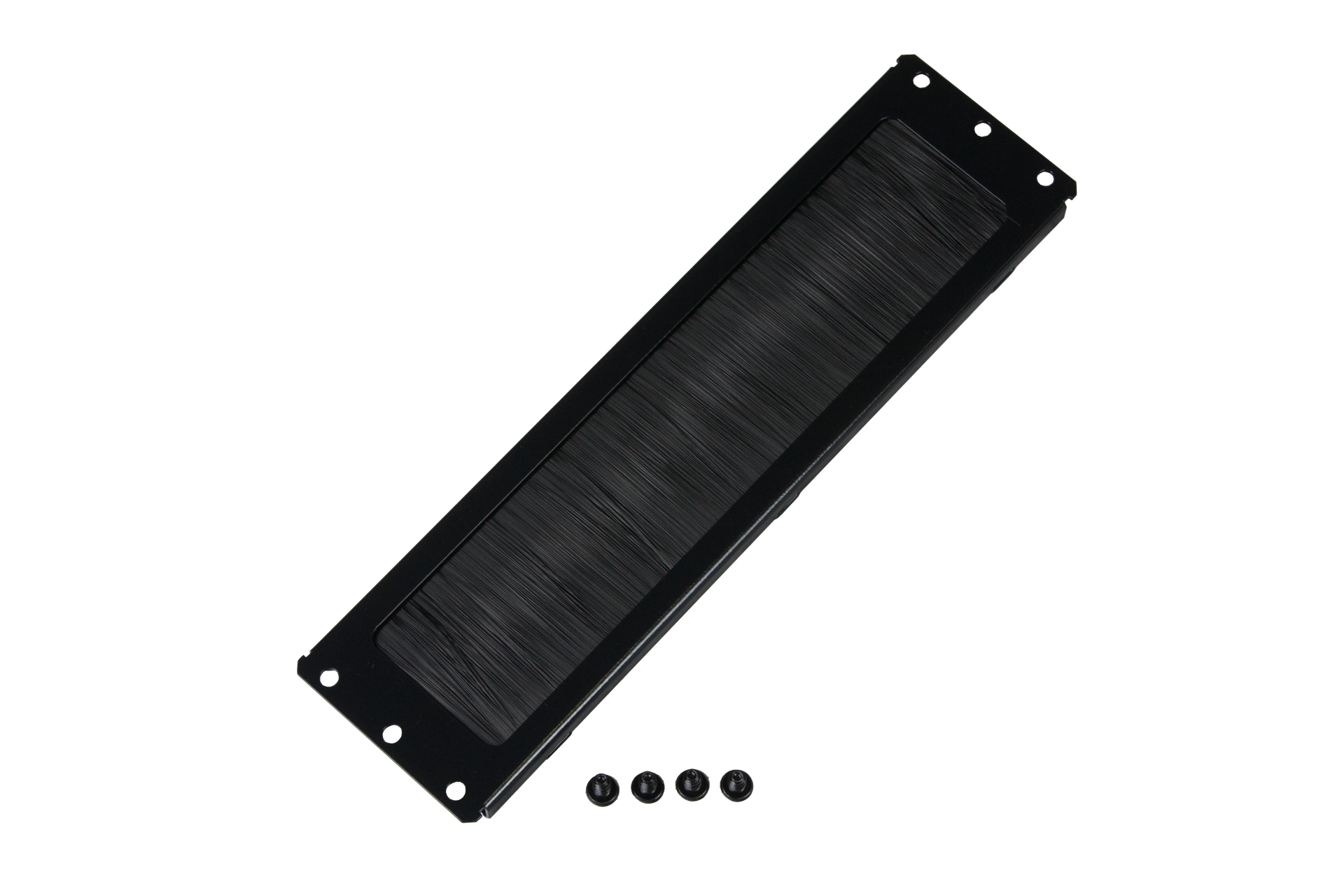 Rockstable RS19-CEBM Kabelmanagementtafel mit Bürstendichtung 276×73 mm Schwarz