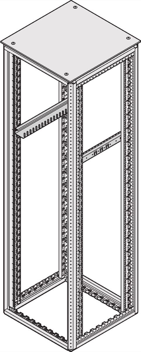 SCHROFF SLIDE RAIL STD 800D (10PCS) - Rack-Zubehör (23130102)