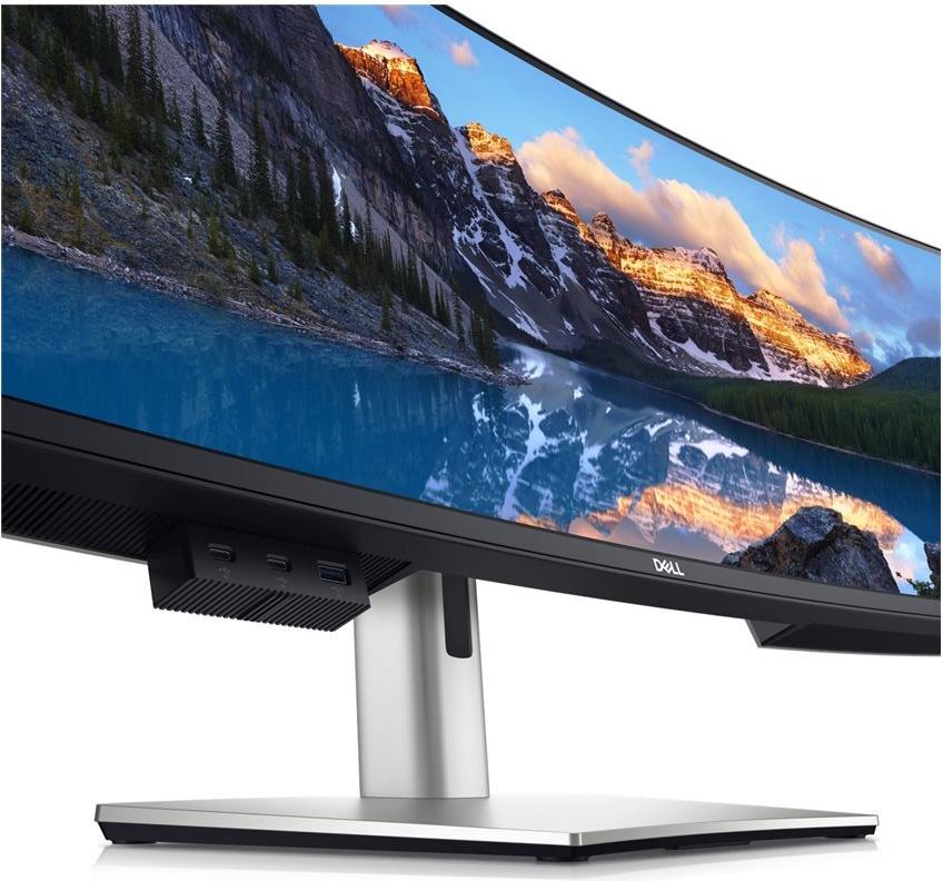 DELL UltraSharp U4924DW 124,5 cm (49" ) 5120 x 1440 Pixel 5K Ultra HD LCD Schwarz - Silber [Energieklasse G] (DELL-U4924DW)