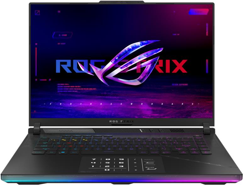 ASUS ROG Strix SCAR 16 G634JY-NM040W Laptop 40,6 cm (16") Quad HD+ Intel® Core™ i9 i9-13980HX 64 GB DDR5-SDRAM 4 TB SSD NVIDIA GeForce RTX 4090 Wi-Fi 6E (802.11ax) Windows 11 Home Schwarz (90NR0D91-M002W0)