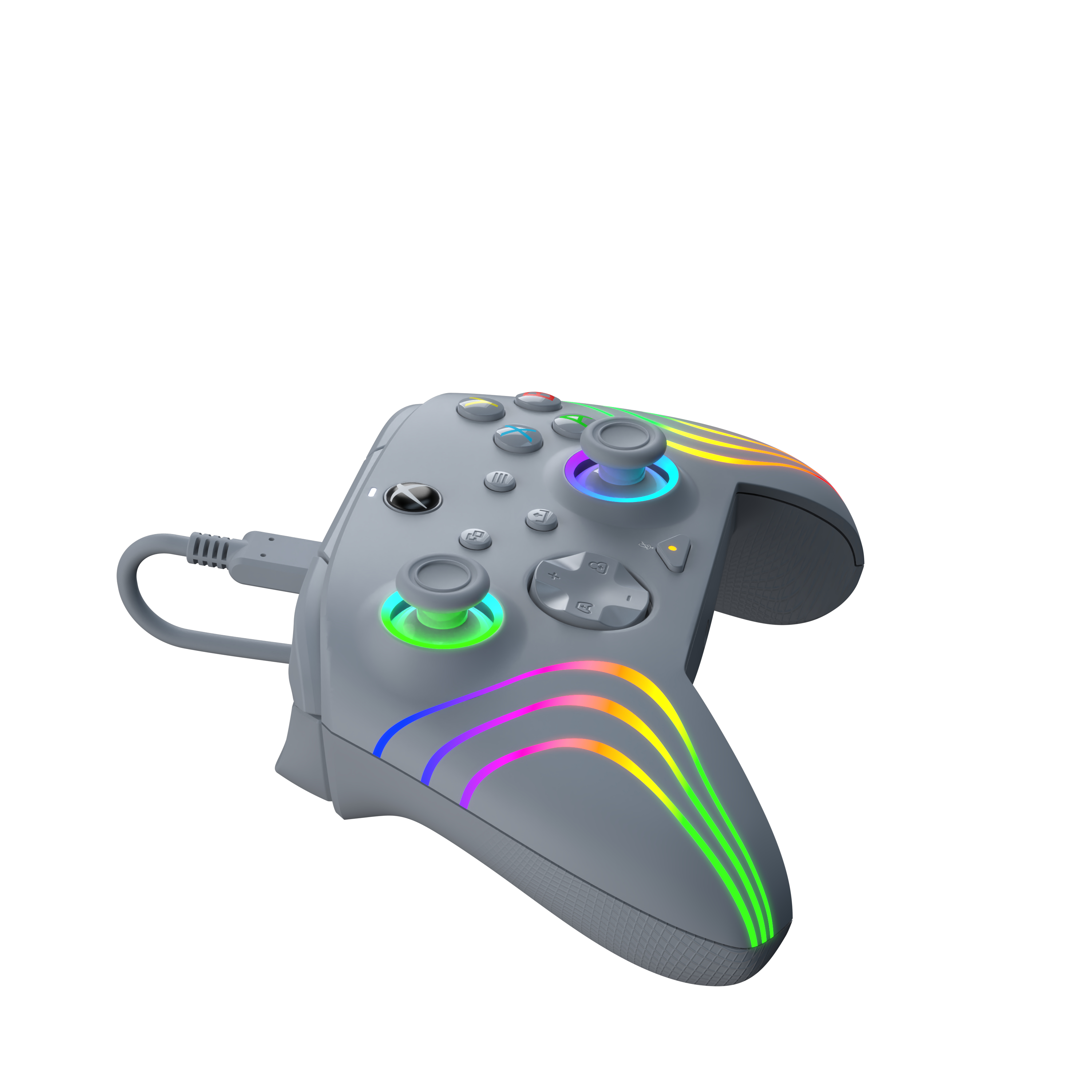 PDP Afterglow Wave Gamepad kabelgebunden USB-C Grau