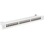 Lanberg Patchpanel 24-Port 1U 19" Cat. 7 FTP geschirmt grau (PPS7-1024-S)