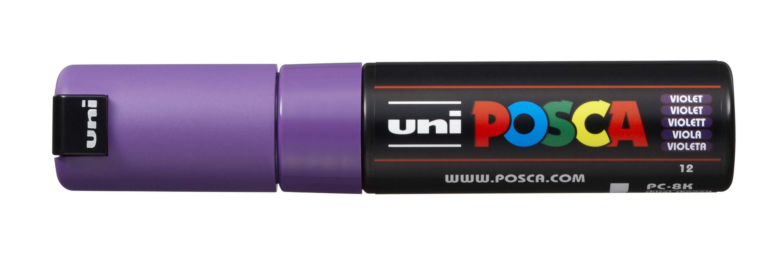 Uni-Ball POSCA PC-8K Künstlermarker Meißelspitze 8 mm Violett