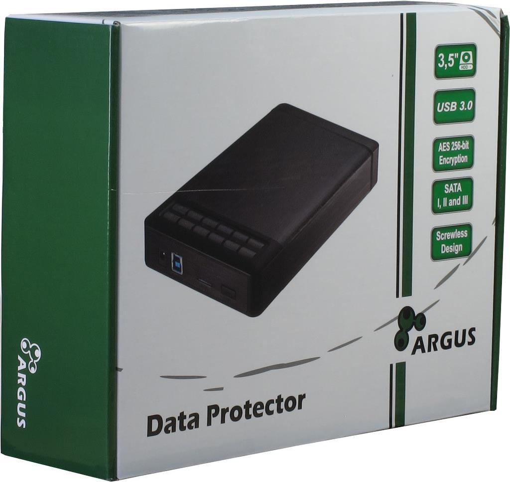 Inter-Tech Argus GD-35LK01 Speichergehäuse 3.5" USB 3.0 Schwarz