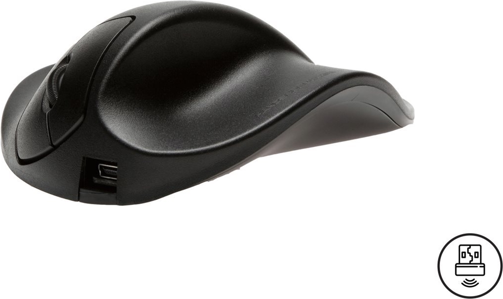 Bakker Elkhuizen HandShoeMouse Small Wireless Ergonomische Maus Schwarz
