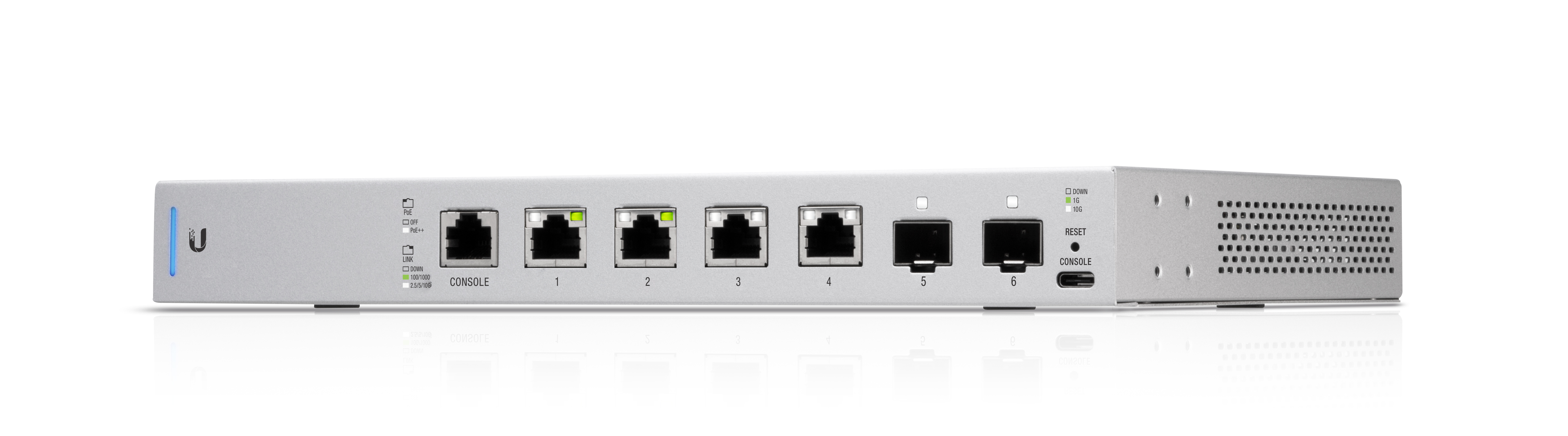 Ubiquiti UniFi Switch US-XG-6POE Managed 10G Switch Silber