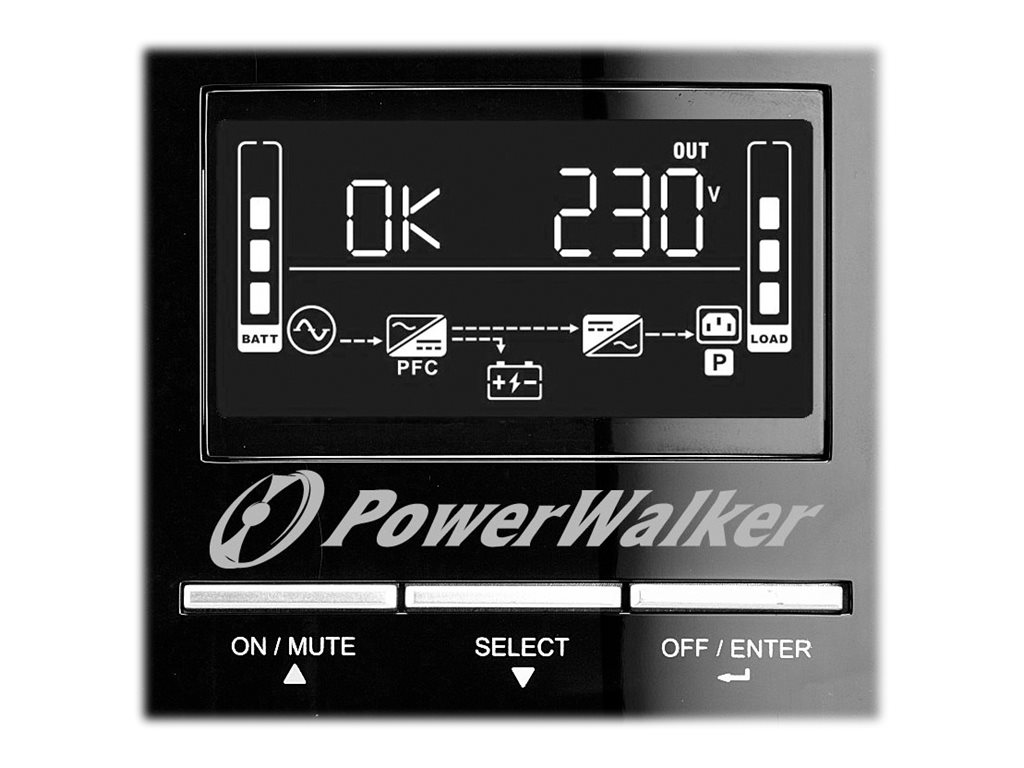 PowerWalker VI 1500 CW Line-Interactive USV 1500 VA 1050 W Schwarz