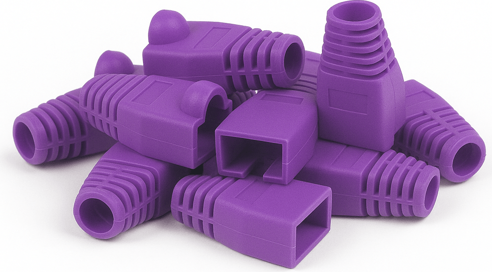DSIT DANICOM RJ45 Tule Lila - 10 Stück (DC-RJ45-BOOT-PURPLE-10PCE)