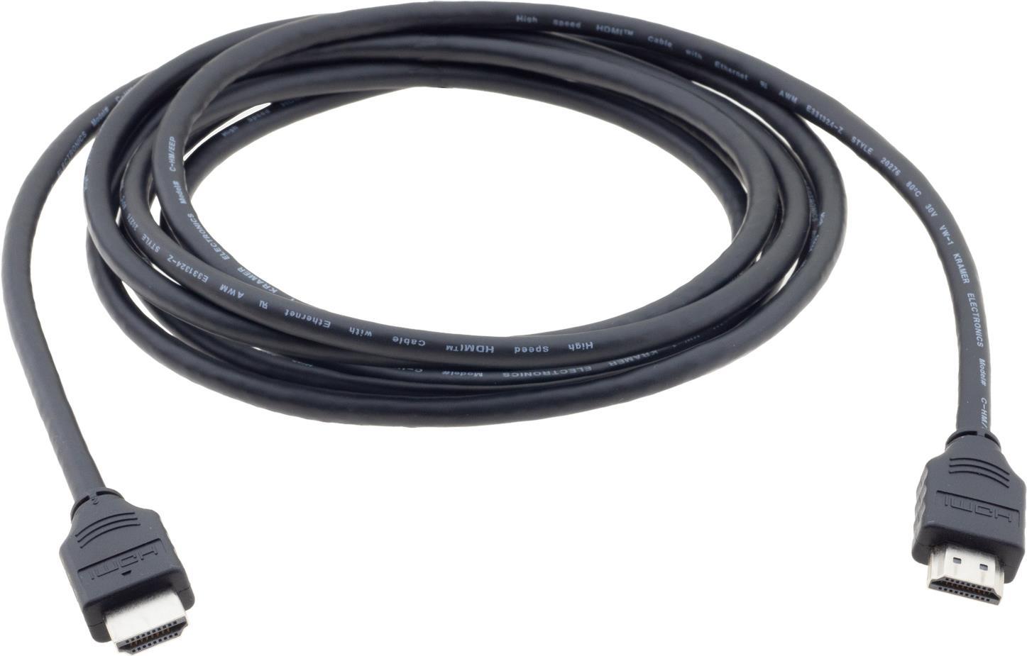 Kramer Electronics C-HM/EEP HDMI-Kabel 3 m HDMI Typ A (Standard) Schwarz (97-01414010)