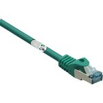 Renkforce RF-5462398 RJ45 Netzwerkkabel, Patchkabel CAT 6a S/FTP 15.00 m Grün mit Rastnasenschutz, Flammwidrig 1 St. (RF-5462398)