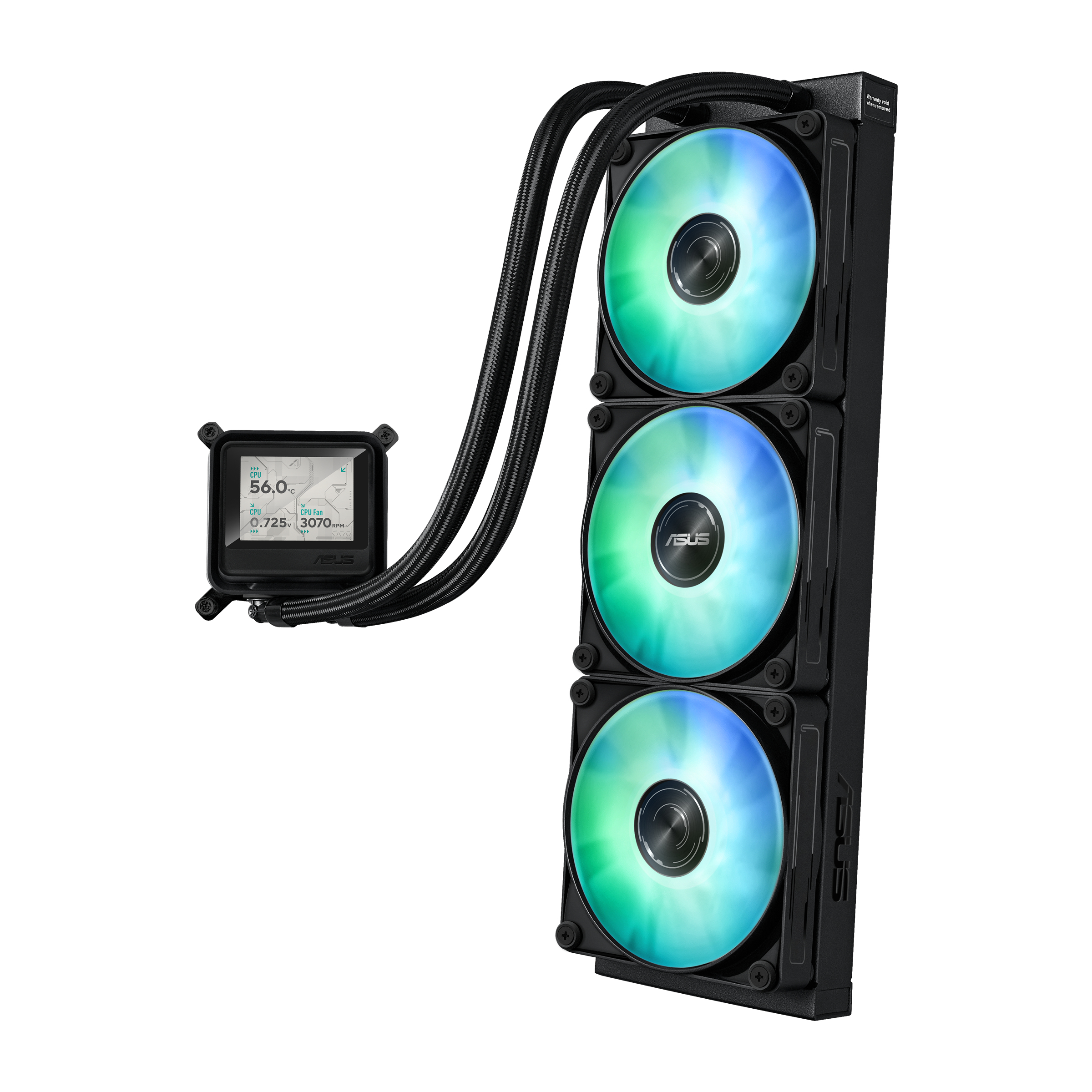 ASUS MAX Gaming LC 360 ARGB LCD Prozessor-Flüssigkeitskühlsystem Schwarz